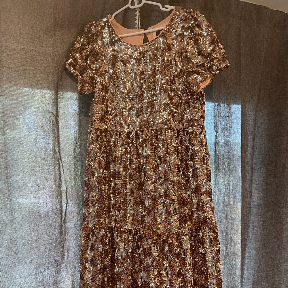 Maeve Sequin Midi Dress